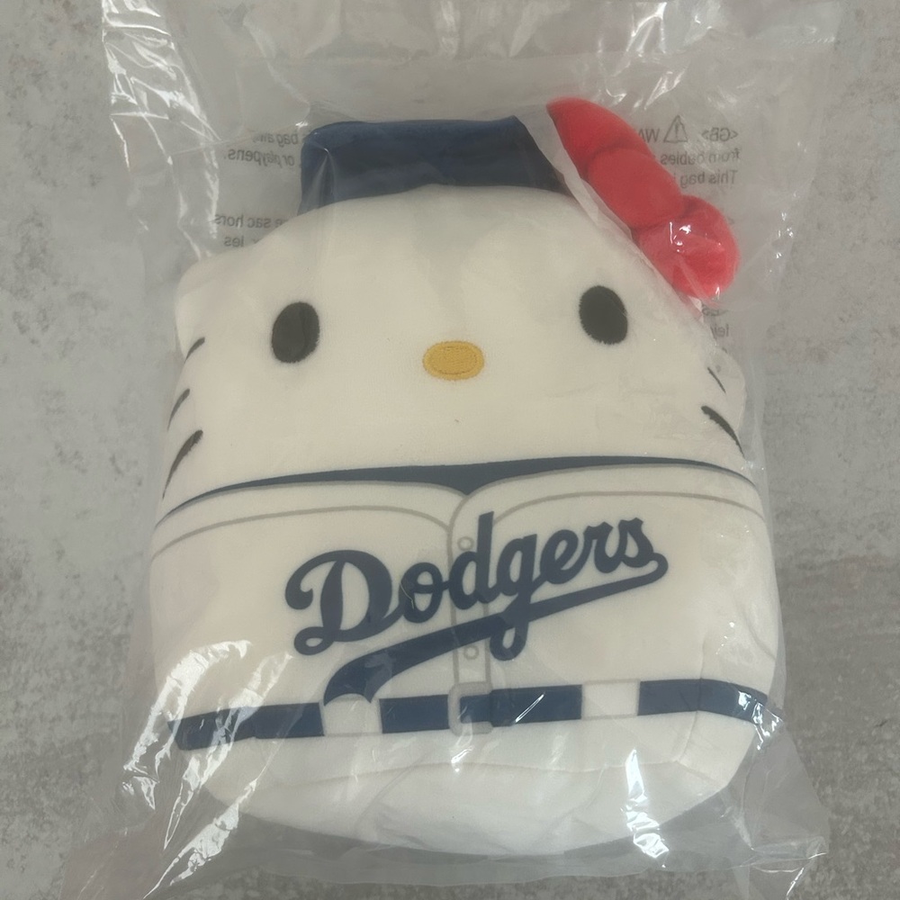 Hello Kitty 2025 Dodgers Blue and Red Plush